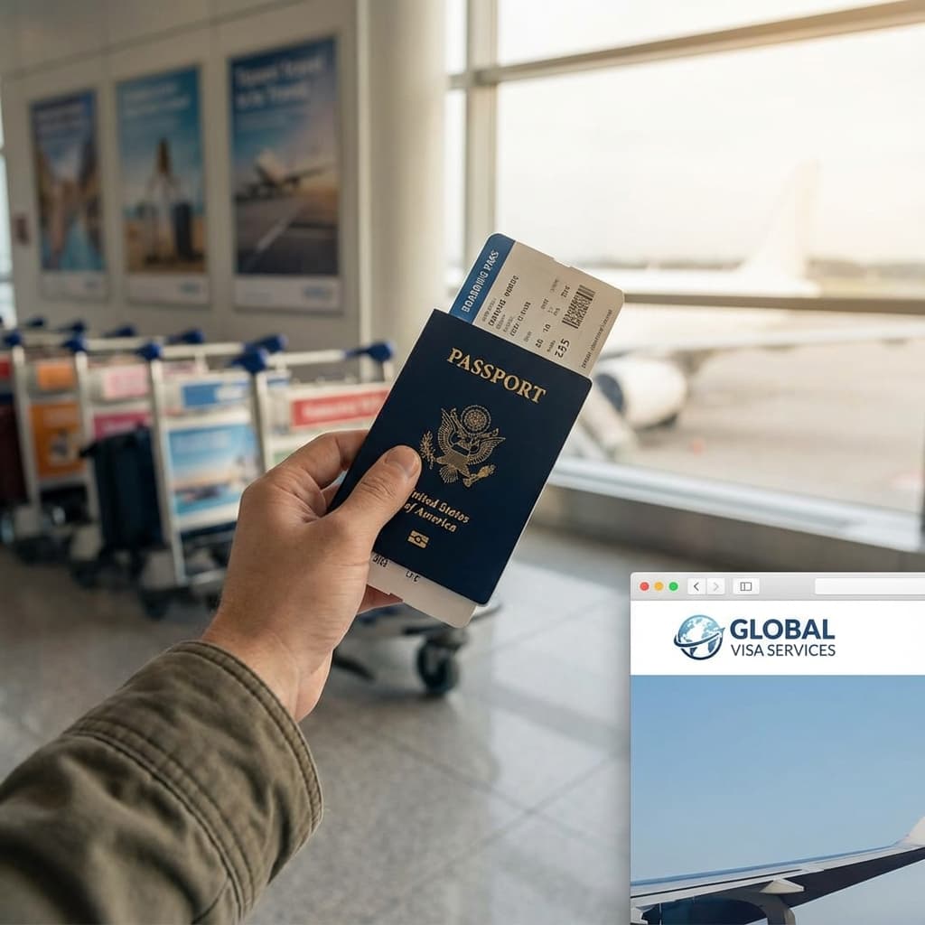 Passport and boarding pass